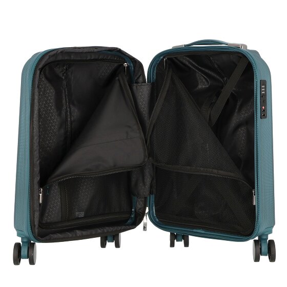 Polestream Moonrock 4 Rollen Kabinentrolley 55 cm mit Dehnfalte