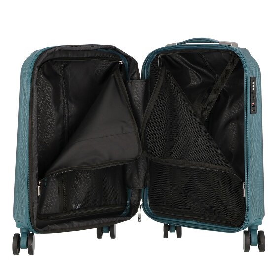 Polestream Moonrock 4 Rollen Kabinentrolley S 55 cm mit Dehnfalte