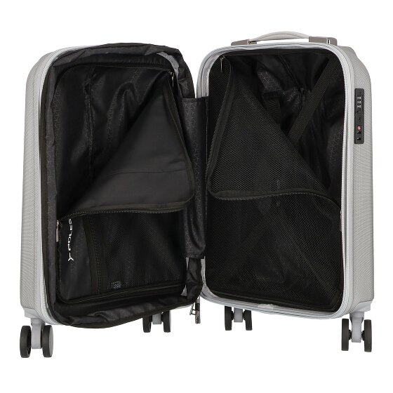 Polestream Moonrock 4 Rollen Kabinentrolley S 55 cm mit Dehnfalte