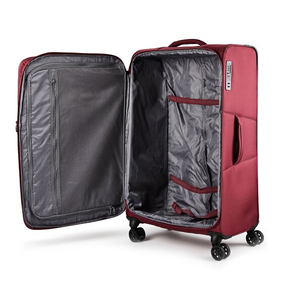 d&n Travel Line 9804 4 Rollen Trolley L 78 cm mit Dehnfalte