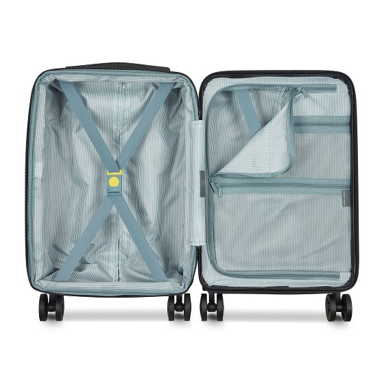 Delsey Paris Air Armour 4 Rollen Kabinentrolley 55 cm mit Dehnfalte