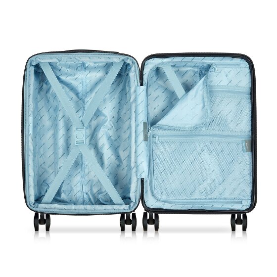Delsey Paris Air Armour 4 Rollen Kabinentrolley 55 cm mit Dehnfalte