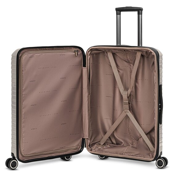 Stratic Shine 4 Rollen Trolley 65 cm mit Dehnfalte