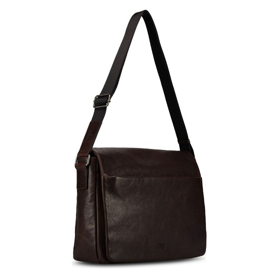 Jost Glasgow Aktentasche RFID Schutz Leder 34 cm Laptopfach