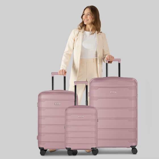 d&n South Dakota 4 Rollen Kofferset 3-teilig mit Dehnfalte