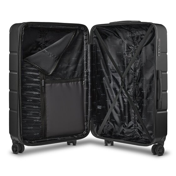 Police Dublin 4 Rollen Trolley L 75 cm mit Dehnfalte