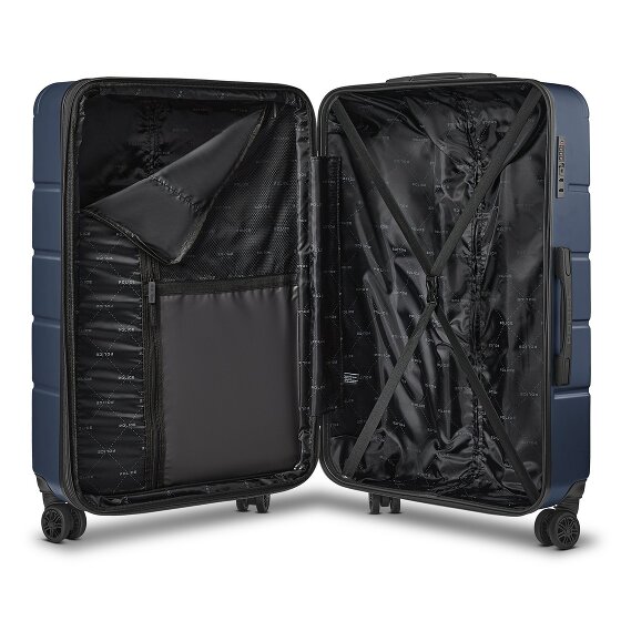 Police Dublin 4 Rollen Trolley L 75 cm mit Dehnfalte