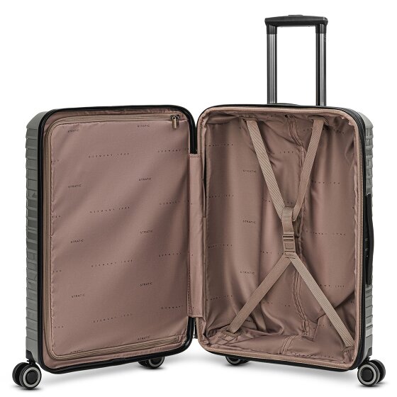 Stratic Shine 4 Rollen Trolley 65 cm mit Dehnfalte