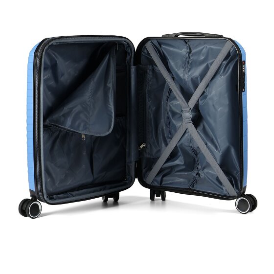 Benzi 5808 4 Rollen Kabinentrolley 55 cm mit Dehnfalte