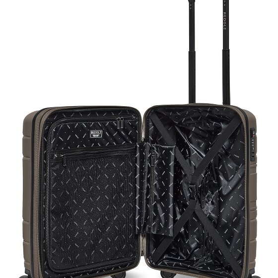 Redolz Essentials 11 4 Rollen Kabinentrolley 55 cm mit Dehnfalte