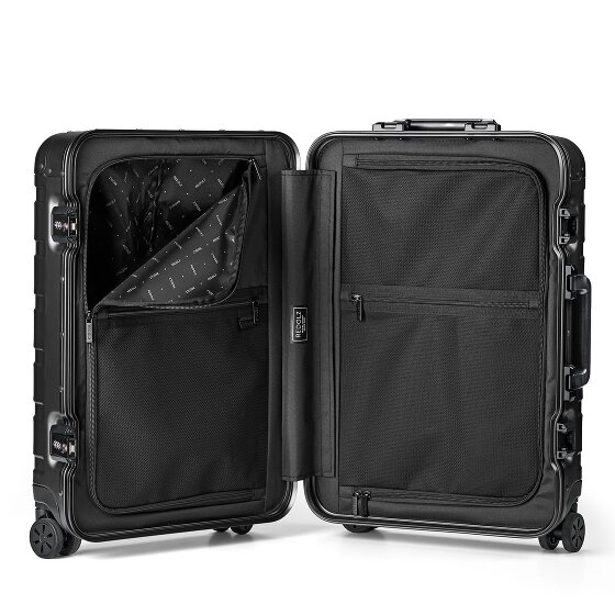 Redolz Pro Aluminium 4-Rollen Kabinentrolley S Aluminium 55 cm