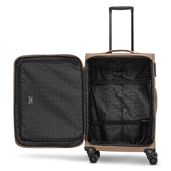 Redolz Essentials 12 THREE SET 4 Rollen Kofferset 3-teilig mit Dehnfalte