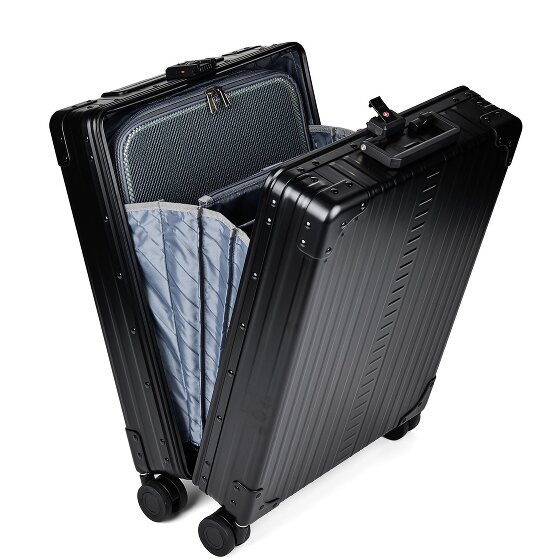 Aleon Business 4-Rollen Kabinentrolley Aluminium 55 cm
