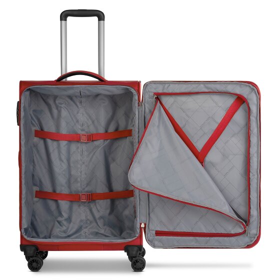 Worldpack Chicago 4 Rollen Kofferset 3-teilig mit Dehnfalte