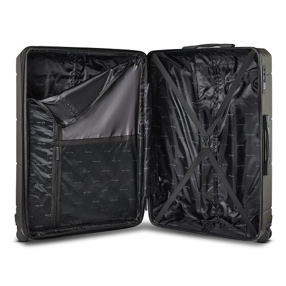 Police London 4 Rollen Trolley 74 cm mit Dehnfalte