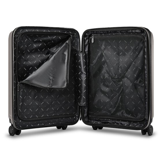 Redolz Essentials 14 Kofferset 2 tlg. Kabinentrolley mit Dehnfalte + Beautycase