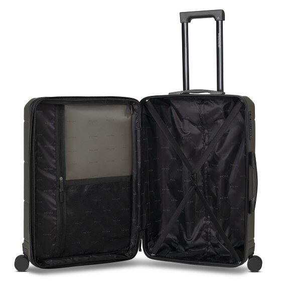 Police London 4 Rollen Trolley 64 cm mit Dehnfalte