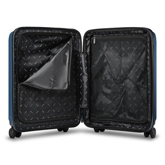 Redolz Essentials 14 4 Rollen Kabinentrolley S 55 cm Laptopfach mit Dehnfalte
