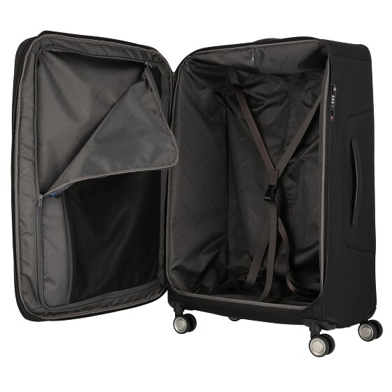Piquadro Brief 4 Rollen Trolley 78 cm mit Dehnfalte