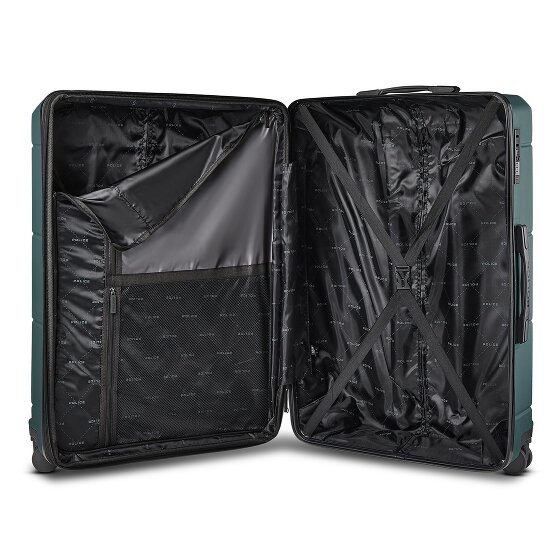 Police London 4 Rollen Trolley 74 cm mit Dehnfalte