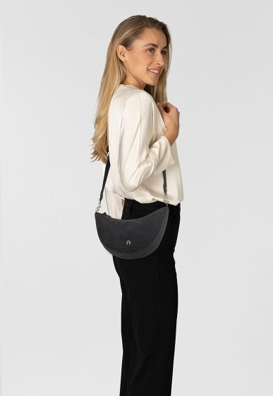 AIGNER Zita Umhängetasche Leder 30 cm