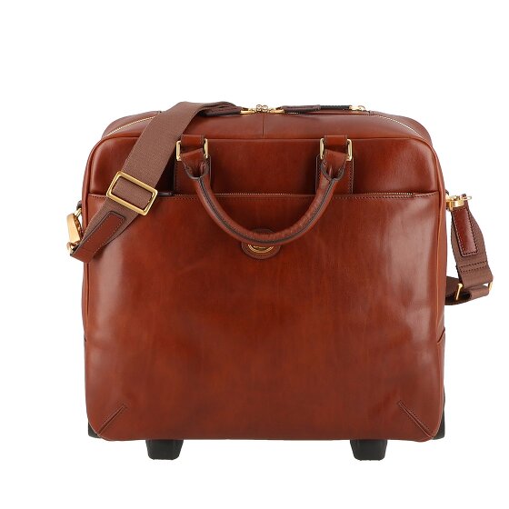 The Bridge Stovia 2 Rollen Pilotentrolley Leder 39 cm Laptopfach