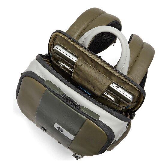 Piquadro Urban Daypack RFID Schutz Leder 46 cm Laptopfach