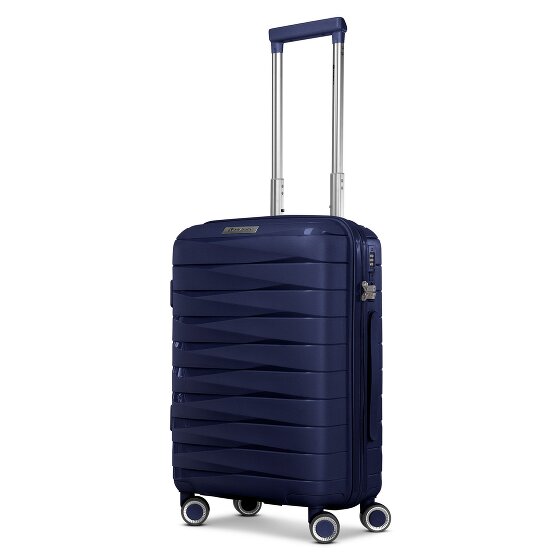 Franky London 4 Rollen Kabinentrolley S 55 cm mit Dehnfalte