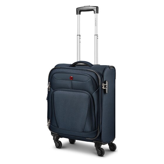 Wenger Beaumont 4 Rollen Kabinentrolley S 54 cm mit Dehnfalte