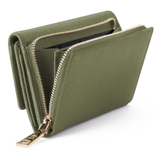 Lazarotti Bologna Leather XL Geldbörse mit Zip-Around Fach Leder 14 cm
