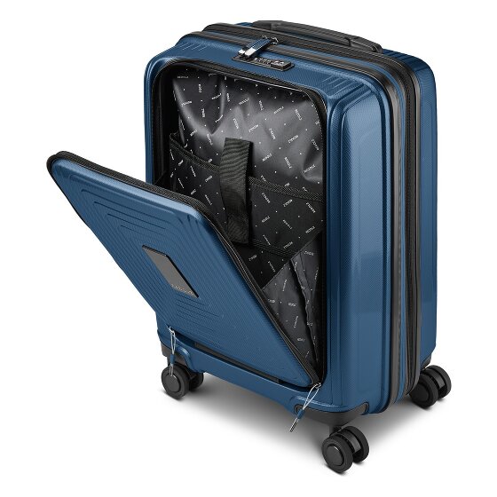 Redolz Essentials14 4-Rollen Kofferset Beautycase 4tlg mit Dehnfalte Laptopfach