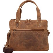 Greenburry Vintage Aktentasche Leder 37 cm Laptopfach Produktbild