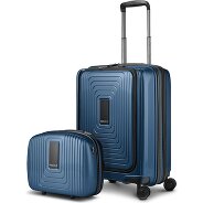 Redolz Essentials 14 Kofferset 2 tlg. Kabinentrolley mit Dehnfalte + Beautycase Produktbild