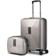 Redolz Essentials 14 Kofferset 2 tlg. Kabinentrolley mit Dehnfalte & Beautycase Produktbild