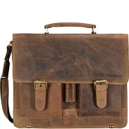 Greenburry Vintage Aktentasche Leder 40 cm Laptopfach Produktbild