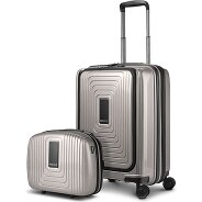 Redolz Essentials 14 Kofferset 2 tlg. Kabinentrolley mit Dehnfalte + Beautycase Produktbild