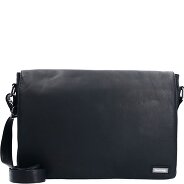 Greenland Nature Black Nappa Messenger Leder 38 cm Produktbild