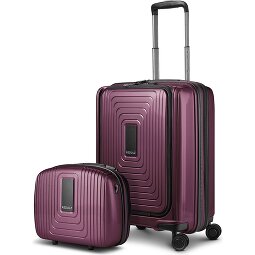 Redolz Essentials 14 Kofferset 2 tlg. Kabinentrolley mit Dehnfalte + Beautycase  Variante 1