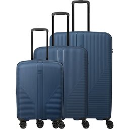 Travelite Air Stripe 4 Rollen Kofferset 3-teilig mit Dehnfalte  Variante 2