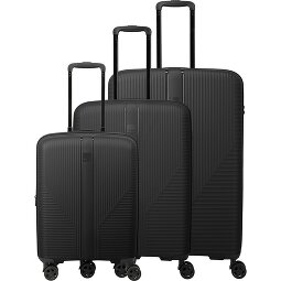 Travelite Air Stripe 4 Rollen Kofferset 3-teilig mit Dehnfalte  Variante 1
