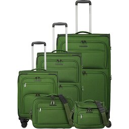 Travelite Cubis 4 Rollen Kofferset 5-teilig mit Dehnfalte  Variante 3