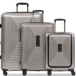 Redolz Essentials 14 4 Rollen Kofferset 3-teilig mit Dehnfalte  Variante 3