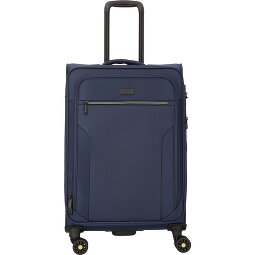 d&n Travel Line 9704 4 Rollen Trolley M 68 cm mit Dehnfalte  Variante 2