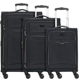 d&n Travel Line 9204 4 Rollen Kofferset 3-teilig mit Dehnfalte  Variante 4