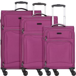 d&n Travel Line 9204 4 Rollen Kofferset 3-teilig mit Dehnfalte  Variante 3