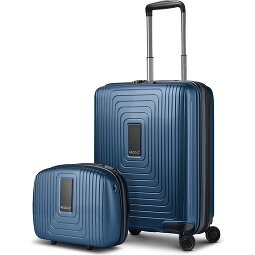 Redolz Essentials 14 Kofferset 2 tlg. Kabinentrolley mit Dehnfalte & Beautycase  Variante 4