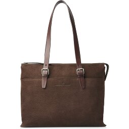 Castelijn & Beerens Nubuck Schultertasche Leder 40 cm Laptopfach  Variante 2