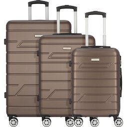 Nowi Bergamo 4 Rollen Kofferset 3-teilig  Variante 2