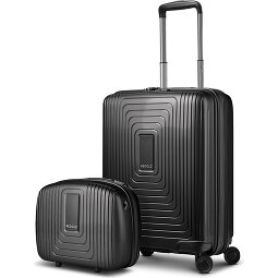 Redolz Essentials 14 Kofferset 2 tlg. Kabinentrolley mit Dehnfalte & Beautycase  Variante 2