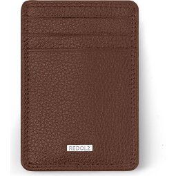 Redolz Leather Essentials Kreditkartenetui RFID Leder 7 cm mit Geldscheinklammer  Variante 2